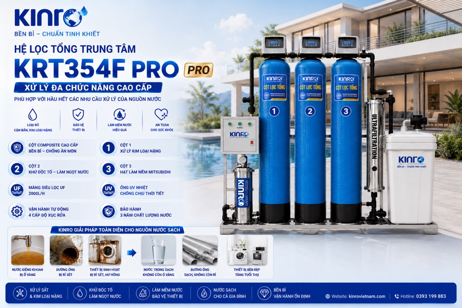 Hệ lọc tổng trung tâm Kinro KRT354F PRO toàn diện ảnh 2